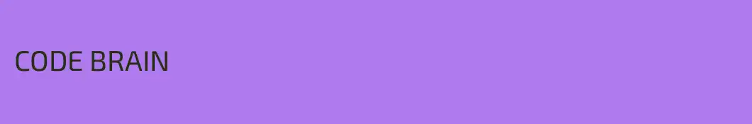 CODE BRAIN